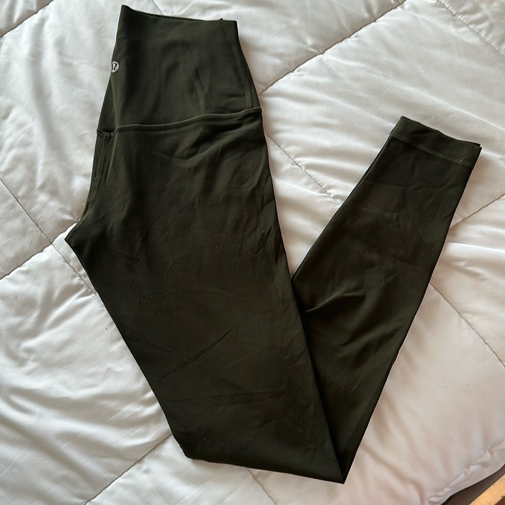 Lululemon olive align leggings 28 inch